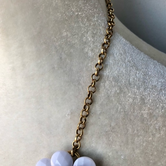 J. Crew Statement Floral Necklace in White - Picture 9 of 16